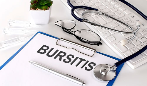Deerfield Beach bursitis treatment concept diagnosis and stethoscope